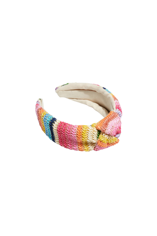 Rainbow Stripe Knotted Headband