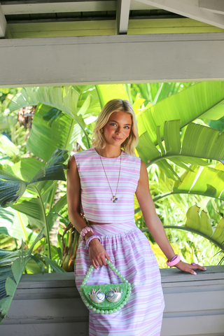 The Luna Half Moon Purse - Light Green