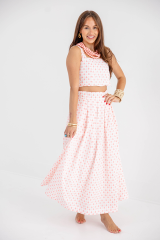 Beatrice Ball Skirt - Dot Dot Doo Dad - Cat Island Coral