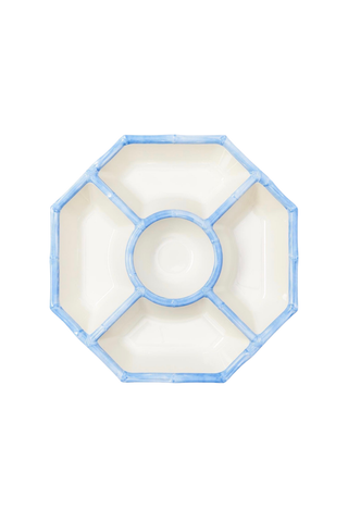 French Blue Bamboo Touch Chip and Dip