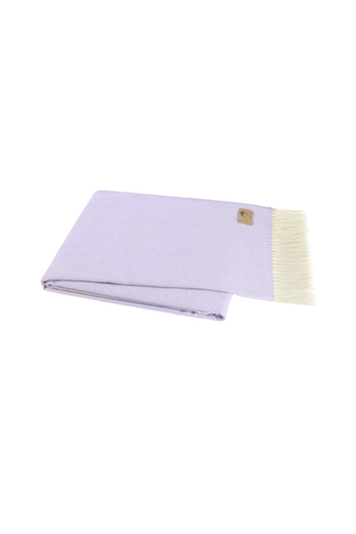 Lilac Italian Herringbone Throw