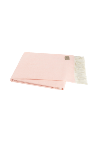 Blush Italian Herringbone Throw