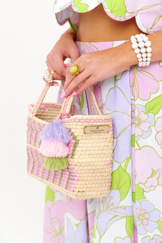 Maude's Midi Skirt - Palm Beach Pansy