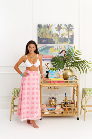 Midge Maxi Wrap Skirt - Lyford Shade Shell