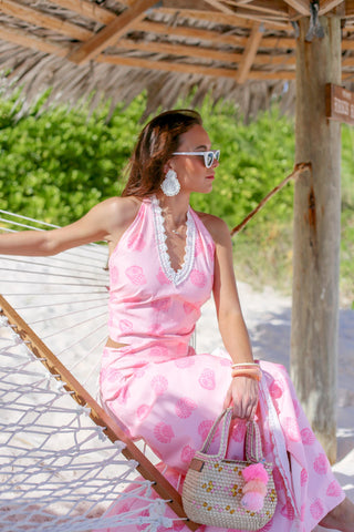 Midge Maxi Wrap Skirt - Lyford Shade Shell