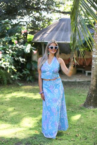 Hazel Halter Top - Bal Harbour Hibiscus