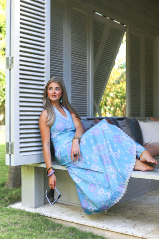 Midge Maxi Wrap Skirt - Bal Harbour Hibiscus