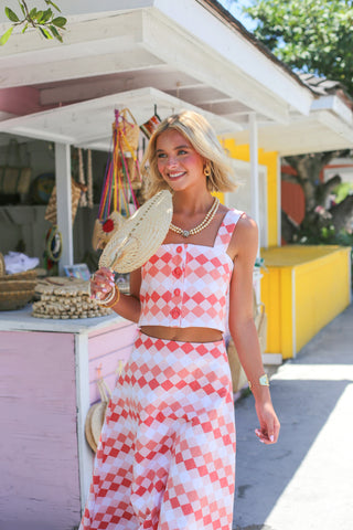 Laura Skirt - Coral Diamond