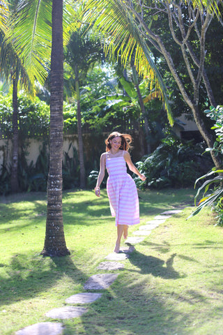 Dorris Day Dress - Triana Shores Ticking