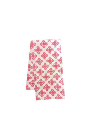 Brushstrokes Pink Tea Towel