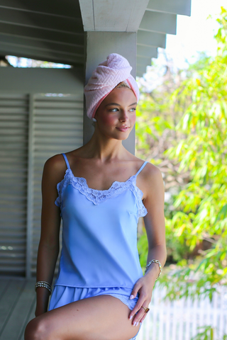 Hollywood Harriet Hair Turban - Pool Party Pink with Briland Blush