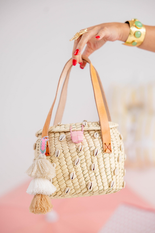 Briland Basket with Cowrie Shells