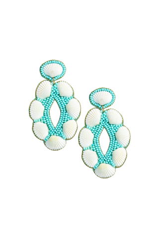 Remi Shell Earring - Turquoise
