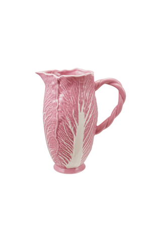 Stoneware Cabbage Shaped Pitcher - Pink