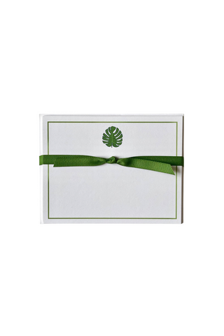 Flat Note Card Set - Monstera Leaf