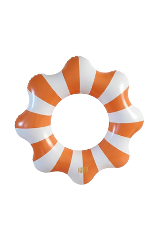 Amalfi Scalloped Float Ring - Orange and White