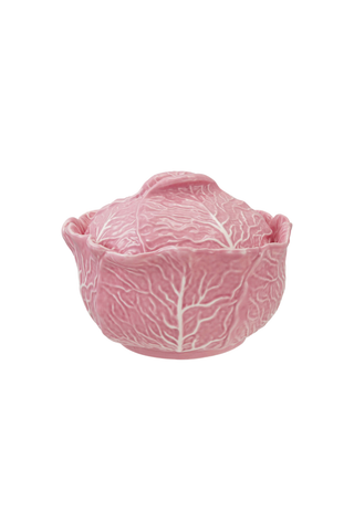 Stoneware Cabbage Shaped Tureen - Pink