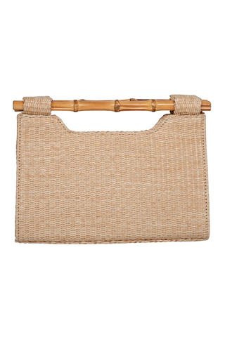 Mary Straw Clutch - Natural Straw